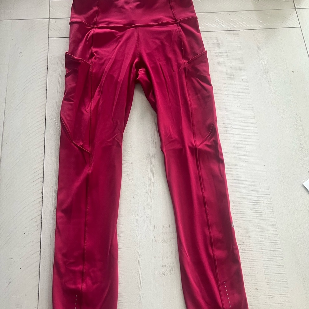 Lulu Lemon athletica beautiful pink High-Waisted Leggings